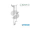 CONTROPIASTRA 341 BONAITI CROMO SATINATO PER SERRATURA MAGNETICA B-EVO 4G34100085