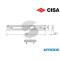 CONTROPIASTRA IN METALLO 06463 17 CISA NERA PER SERRATURA BASCULANTE