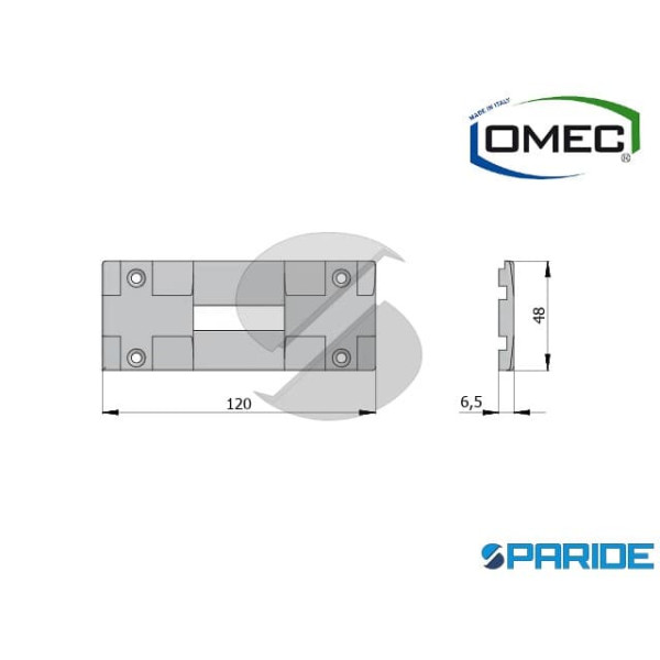 CONTROPIASTRA IN NYLON 05063 N OMEC