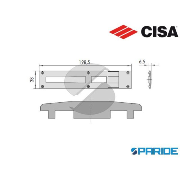 CONTROPIASTRA IN NYLON 06285 25 0 CISA