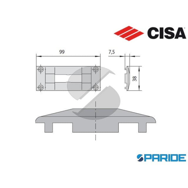 CONTROPIASTRA IN NYLON 06287 02 0 CISA