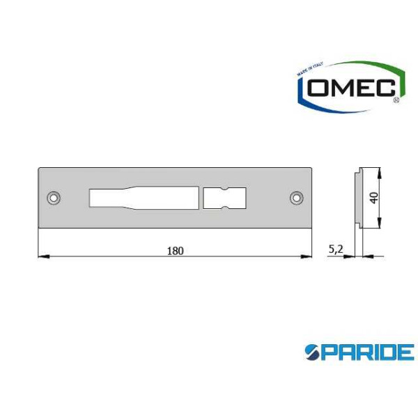 CONTROPIASTRA NYLON NERO 04098N OMEC