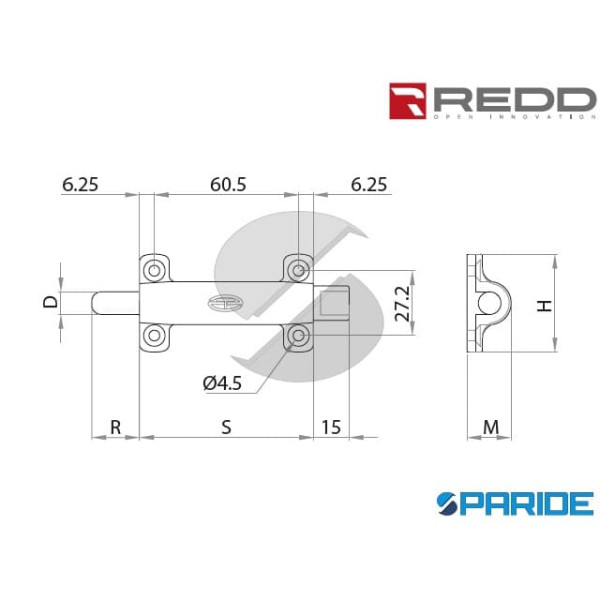 CONVERTITORE PER SPAGNOLETTA SX 895 REDD NERA