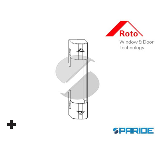 COPERTURA SUPPORTO CERNIERA ANGOLARE 810112 ROTO NX ARGENTO NATURALE