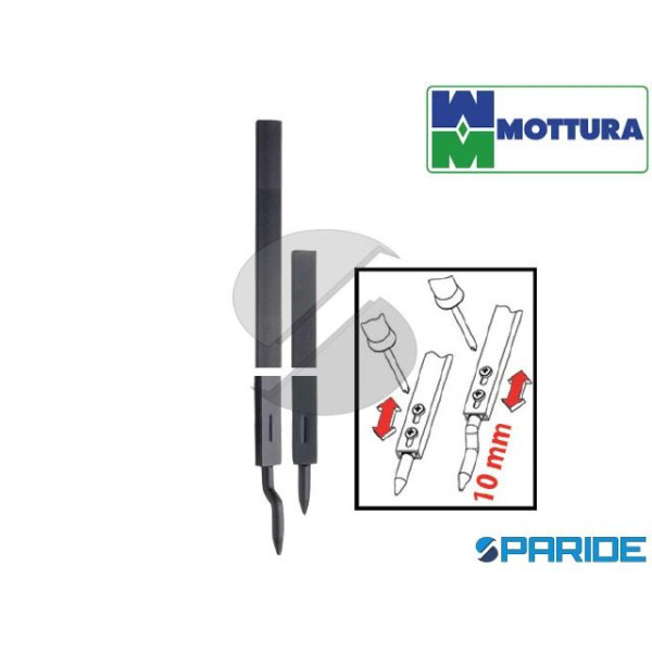 COPPIA ASTE 93326N00 NERE PER SERIE 37 MOTTURA