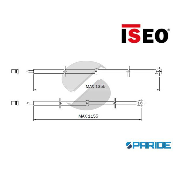 COPPIA ASTE TELESCOPICHE SERRATURA PERFECTA 990063...
