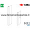 COPPIA ASTE VERTICALI 07081 16 CISA PER MANIGLIONE ANTIPANICO PRESTIGE