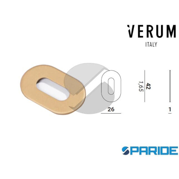 COPPIA BOCCHETTA SLIM ORO SAHARA FORO CHIAVE VERUM...