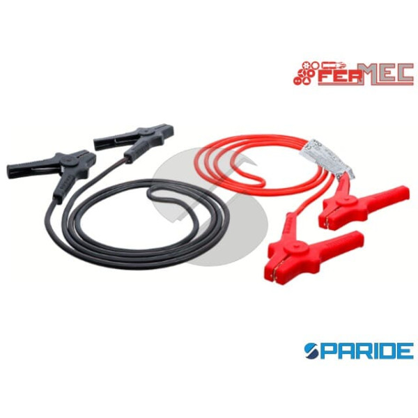COPPIA CAVI PER BATTERIA 400 AMP L 3,5 MT FERMEC