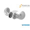 COPPIA POMOLI LUNIK 139C RB CROMO SATINATO MARIVA