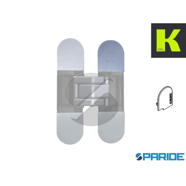 COVER K800CS CROMO SATINATO PER CERNIERA A SCOMPAR...