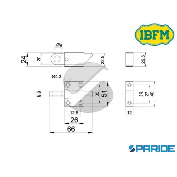 CRICCHETTO AD AVVITARE FRANCESE 205 FERRO IBFM