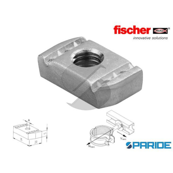 DADO A ROMBO FCN 12 M12 77411 FISCHER