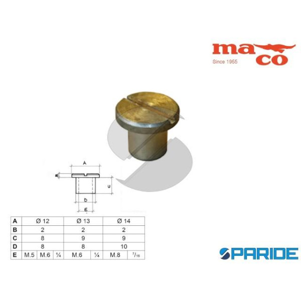 DADO CIRCOLARE D 13 M6 0104 MACO