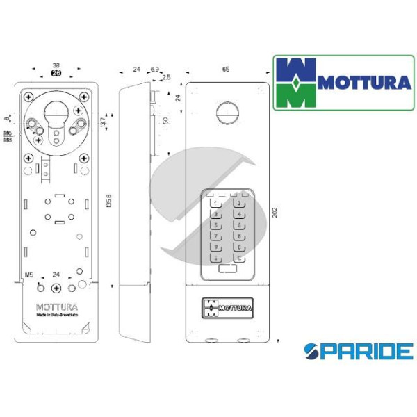 DEFENDER ELETTRONICO DF501 MOTTURA PVD ORO LUCIDO DF5010DMPV