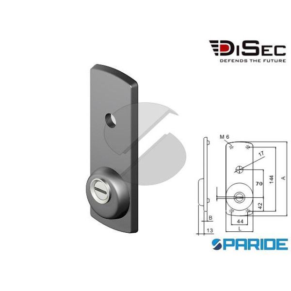 DEFENDER PER BASCULANTI DN18P DISEC I 70 MM PER CILINDRO EUROPEO