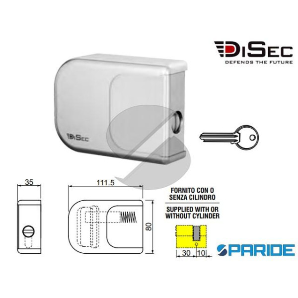 DEFENDER VAN LOCK RIF040 DISEC GRIGIO PER FURGONI