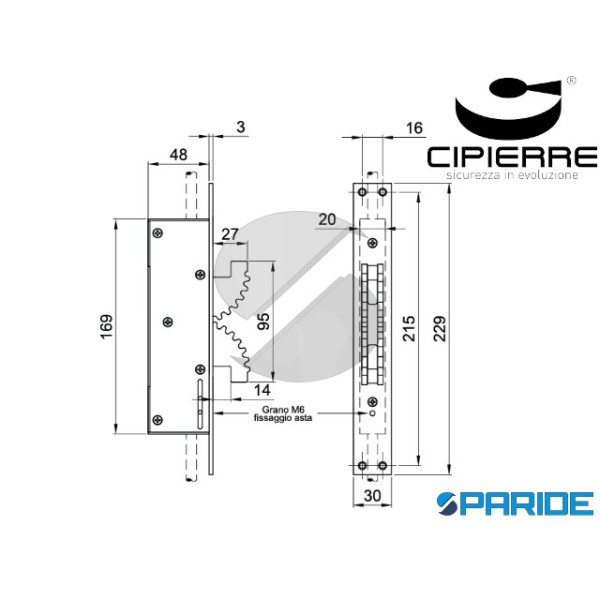 DEVIATORE SERRATURE BUNKERLOCKS 4802 CIPIERRE