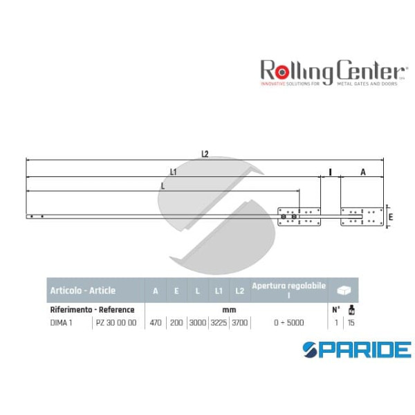 DIMA ALLINEMENTO CARRELLI AUTOPORTANTI ROLLING CENTER