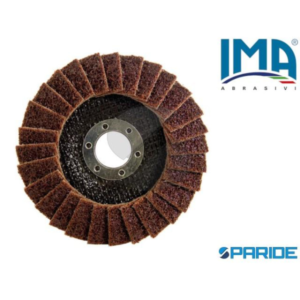 DISCO LAMELLARE D 115X22 FIBRA MEDIUM ROSSO PER FINITURA IMA