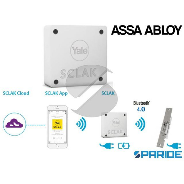 DISPOSITIVO YALE SCLAK BIANCO GESTIONE RELAY NO/NC...