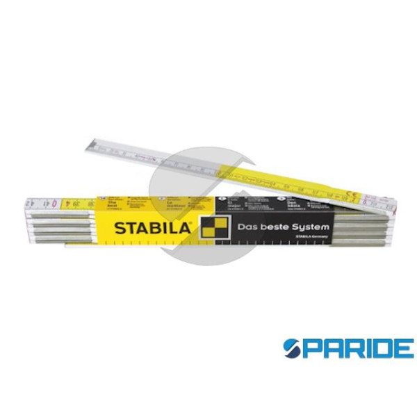 DOPPIOMETRO PIEGHEVOLE IN LEGNO BG617 STABILA