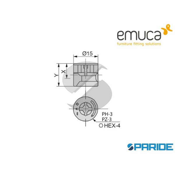 ECCENTRICO 8206905 D 15 RINFORZATO EMUCA