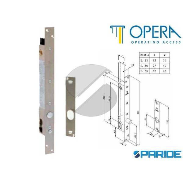 ELETTROPISTONE SICUREZZA VERTICALE E 25 25608 OPER...