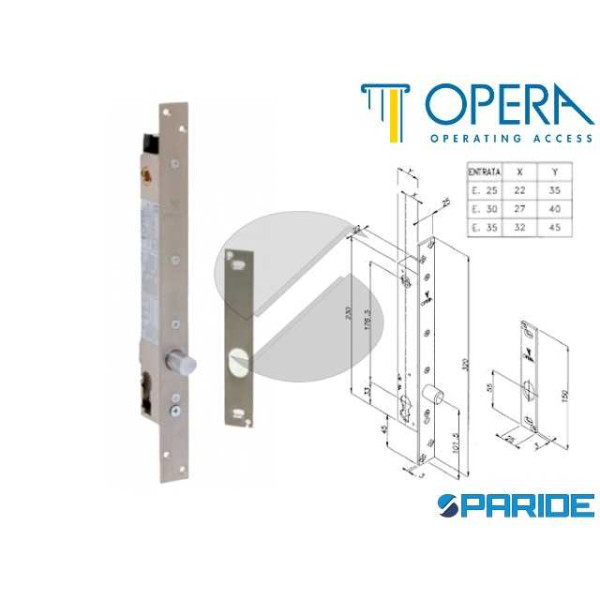 ELETTROPISTONE SICUREZZA VERTICALE E 25 25808 OPER...