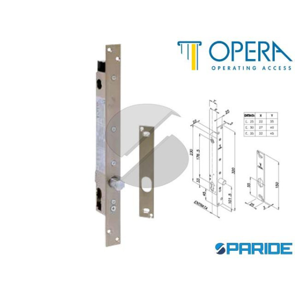 ELETTROPISTONE SICUREZZA VERTICALE E 30 25800SA OP...