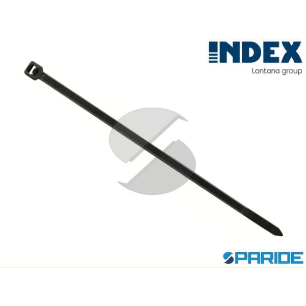 FASCETTA DI CABLAGGIO IN NYLON 4,8X290 NERA INDEX ...