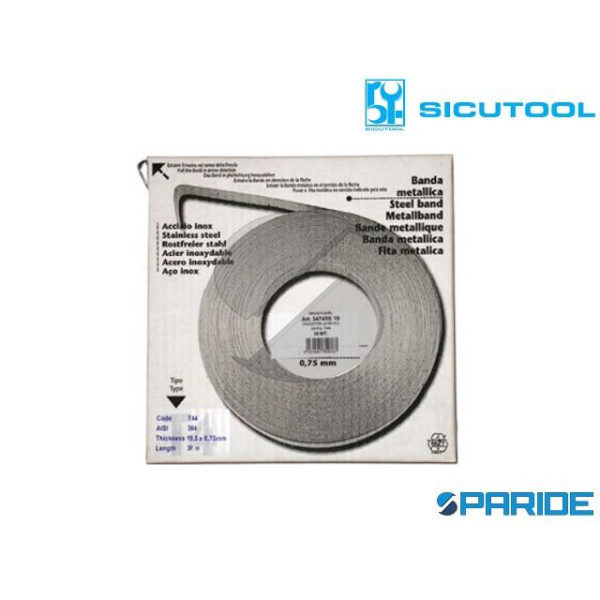 FASCETTA STRINGITUBI L 30 MT LARGH 12,7 MM A NASTR...