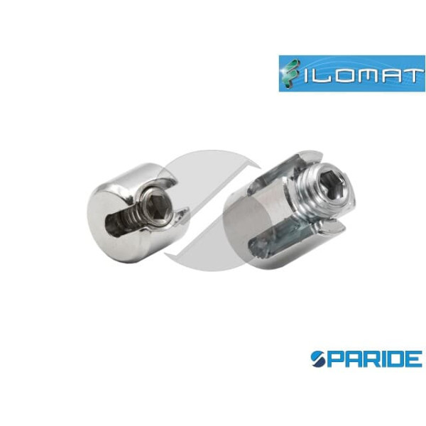 FERMO CILINDRICO AD INCASTRO INOX D 15 MM PER FUNE...