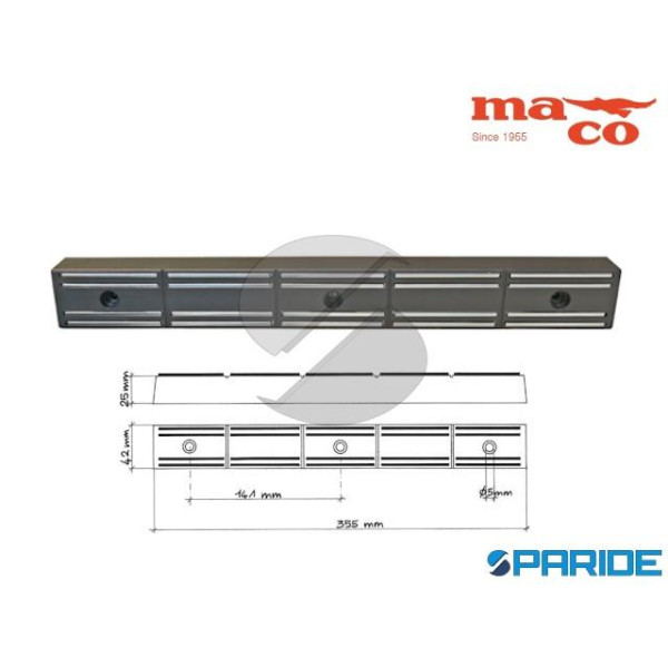 FISSATUTTO MAGNETICO 3 PZ  360X25X40 GRIGIO MAICO