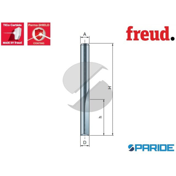 FRESA A 2 TAGLIENTI D 6 MM L 76,2 MM 04-11006P FRE...