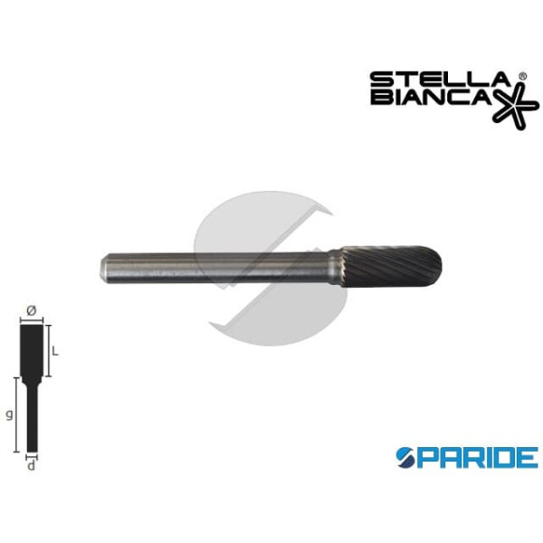 FRESA ROTATIVA D 10 MM GAMBO 6 MM TG 1 IN METALLO ...