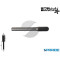 FRESA ROTATIVA D 10 MM GAMBO 6 MM TG 1 IN METALLO DURO CILINDRICA STELLA BIANCA FORMA C