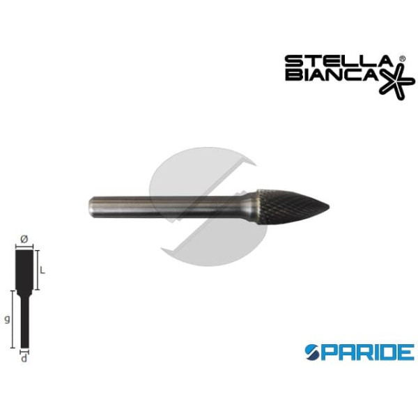 FRESA ROTATIVA D 10 MM GAMBO 6 MM TG 3 IN METALLO ...