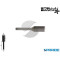 FRESA ROTATIVA D 10 MM GAMBO 6 MM TG 4 IN METALLO DURO CILINDRICA STELLA BIANCA FORMA B