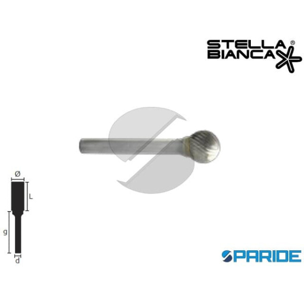 FRESA ROTATIVA D 10 MM GAMBO 6 MM TG 4 IN METALLO ...