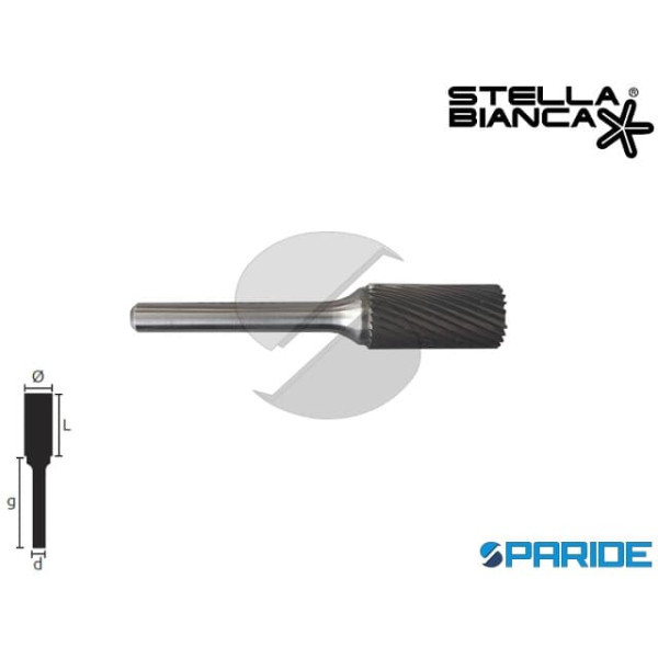 FRESA ROTATIVA D 12 MM GAMBO 6 MM TG 1 IN METALLO ...