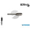 FRESA ROTATIVA D 12 MM GAMBO 6 MM TG 3 IN METALLO DURO CILINDRICA STELLA BIANCA FORMA C