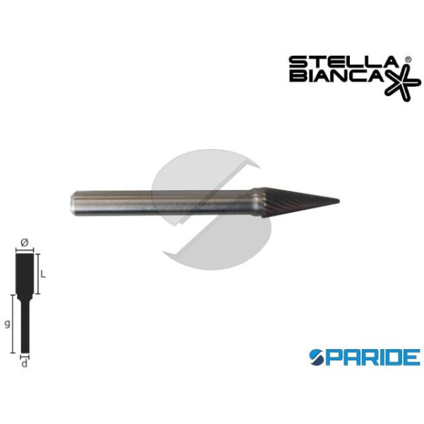 FRESA ROTATIVA D 12 MM GAMBO 6 MM TG 3 IN METALLO ...