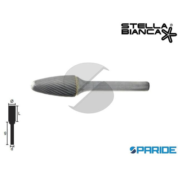 FRESA ROTATIVA D 12 MM GAMBO 6 MM TG 3 IN METALLO ...