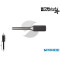 FRESA ROTATIVA D 15 MM GAMBO 6 MM TG 1 IN METALLO DURO CILINDRICA STELLA BIANCA FORMA B