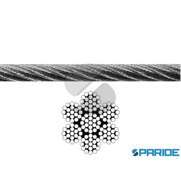 FUNE INOX AISI 316 D 1 MM 133 FILI DIN 3060