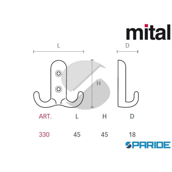 GANCETTO APPENDIABITI 4080CR ZAMA MITAL CROMO