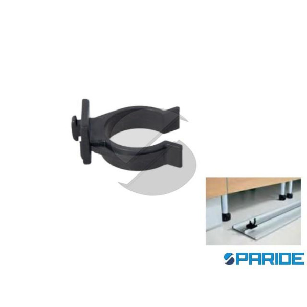 GANCIO PORTAZOCCOLO D 6 MM PER ZOCCOLI ALLUMINIO