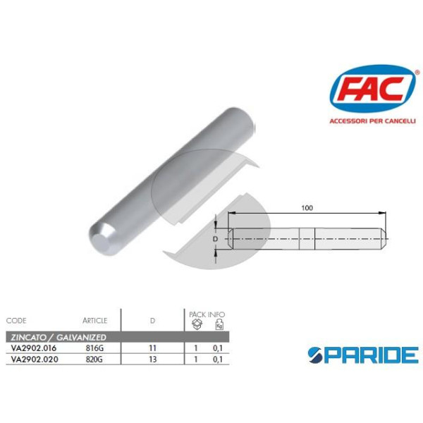 GIUNTO INTERNO D 11 MM 816G FAC PER ROTAIE A CEMEN...