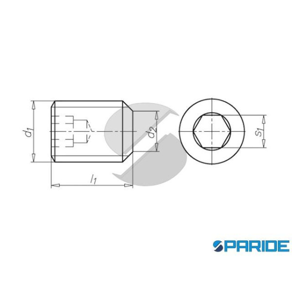 GRANO INOX PIANO M 4X35 DIN 913 ISO 4026 UNI 5923